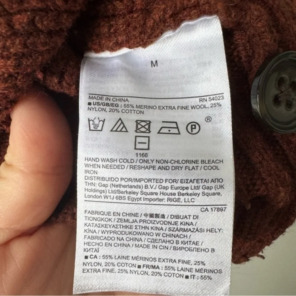 Banana Republic‎ Honeycomb Mock Dark Orange Pullover
